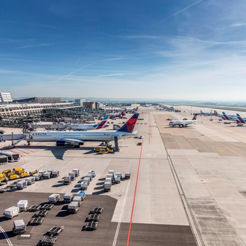 Vorfeld Flughafen Stuttgart